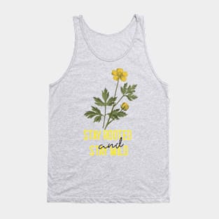 flower lover shirt, stay rooted, stay wild, flower design Tank Top